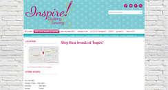 Desktop Screenshot of inspirequiltingandsewing.com